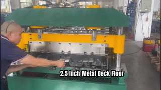 Máquina formadora de rolo de piso com deck de metal de 2,5 polegadas