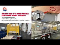 20-26 Gauge KR18 KR24 Máquina de moldagem de rolos portátil de costura em pé