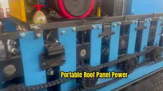 Máquina formadora de rolo de painel de telhado com costura portátil a gasolina SSR-Pluss