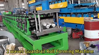 Rolo do trilho de protetor da estrada de duas ondas que forma a máquina